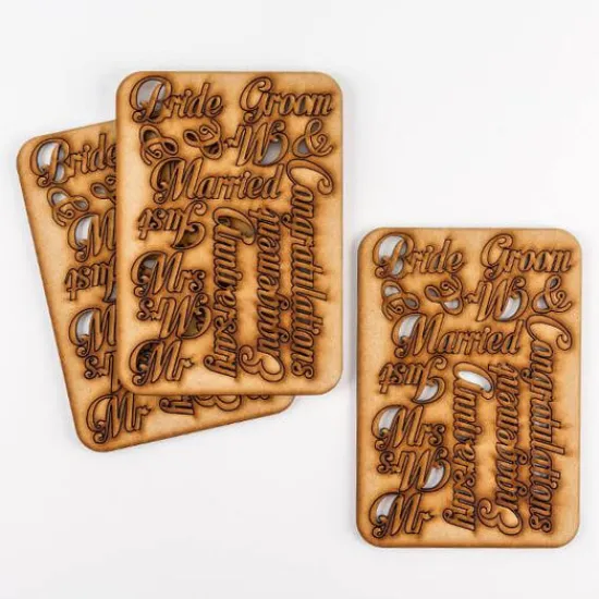 Craft Buddy Set of 42 Laser Cut Celebratory Words Hot