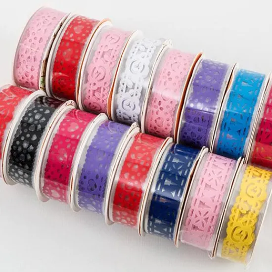 Craft Buddy Set Of 16 PVC Tape Reels - Each Reel 1m X 1.8cm Online