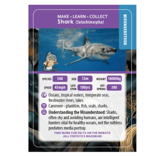 Craft Buddy Shark Crystal Art Wildlife Buddies Outlet