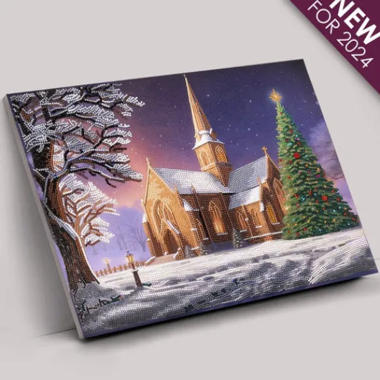 Craft Buddy "Silent Night" Crystal Art Canvas Kit 45cmx35cm Online