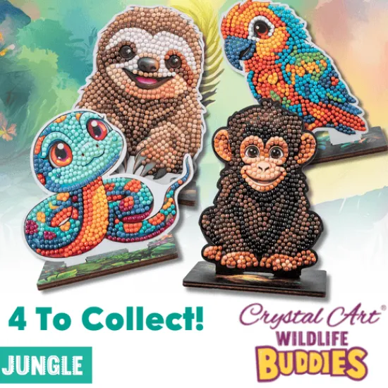Craft Buddy Sloth Crystal Art Wildlife Buddies Discount
