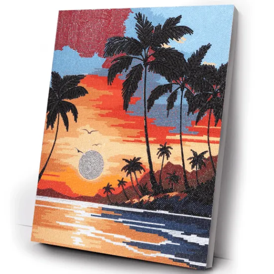 Craft Buddy Sunset Dreams Crystal Art Canvas Kit 40x50cm Discount