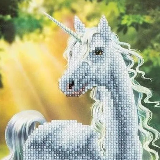 Craft Buddy "Sunshine Unicorn" Crystal Card Kit New