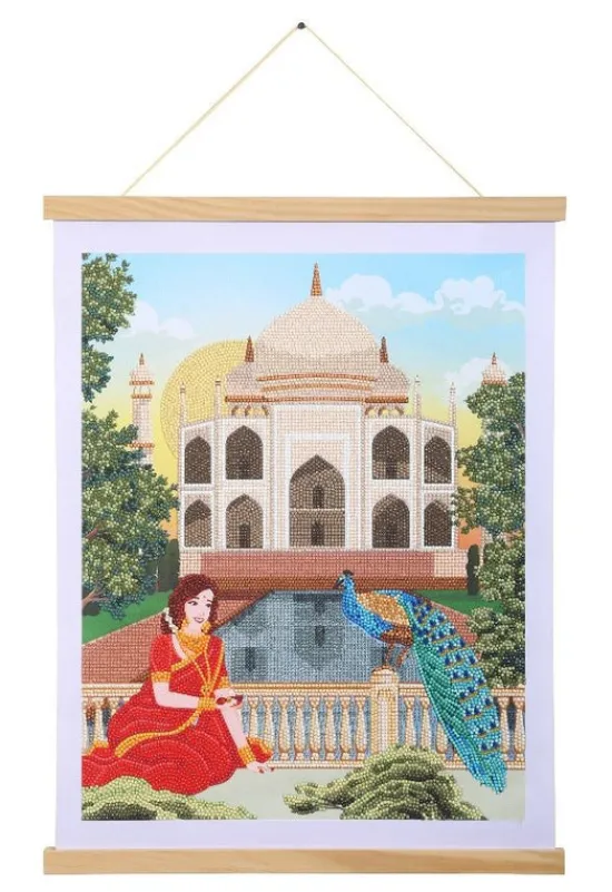Craft Buddy "Taj Mahal" Crystal Art Scroll Kit 35x45cm Outlet