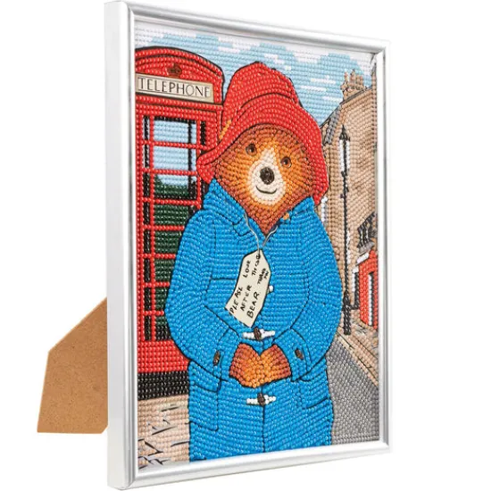 Craft Buddy "Taking A Stroll" Paddington Bear Crystal Art Framed Kit 21x25cm Sale