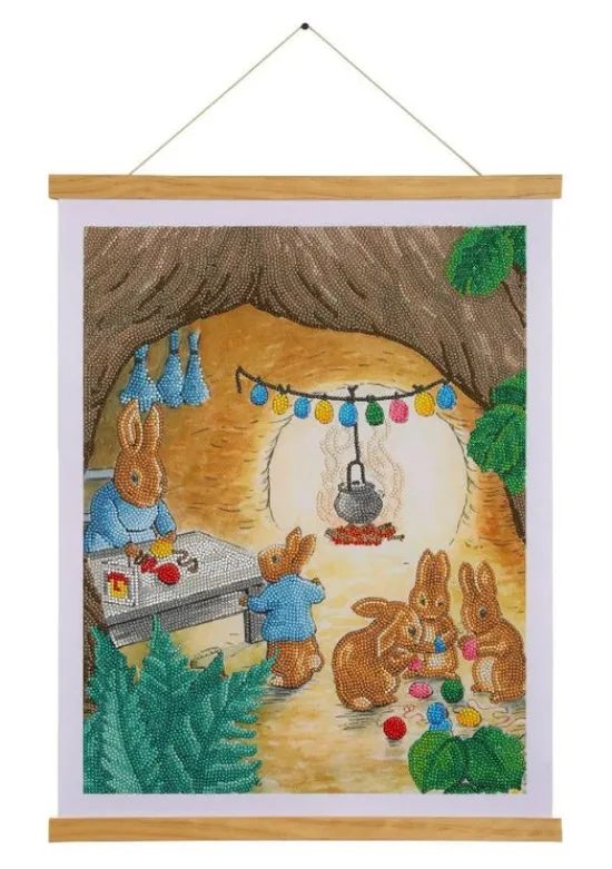 Craft Buddy "The Burrow" Crystal Art Scroll Kit 35x45cm Hot