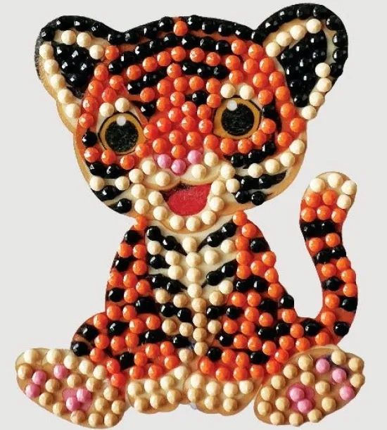 Craft Buddy "Tiger Friend" Crystal Art Motif Fashion
