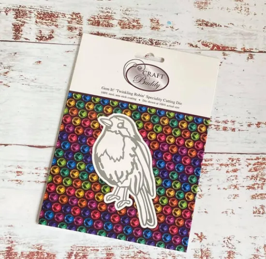 Craft Buddy "Twinkling Robin" Gem It! Die Set Hot