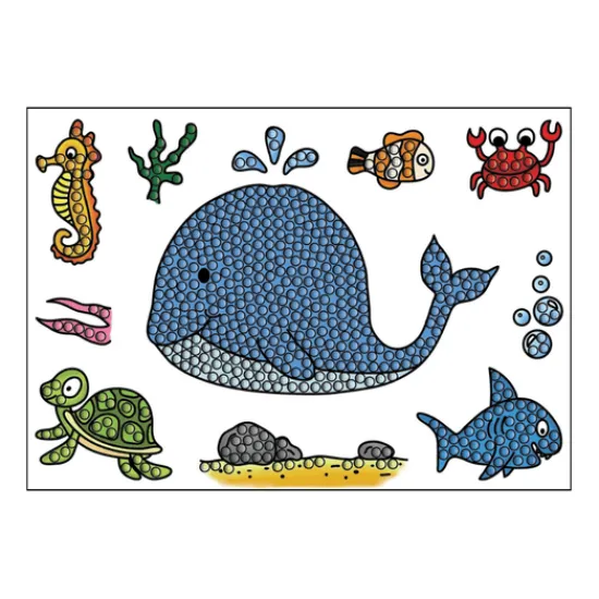 Craft Buddy "Under The Sea" Crystal Art A6 Stamp Set Outlet