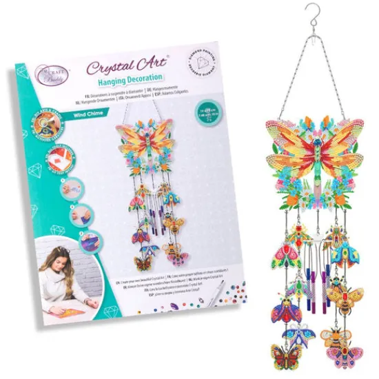 Craft Buddy "Wind Chime" Crystal Art Wooden Hanging Decoration Hot