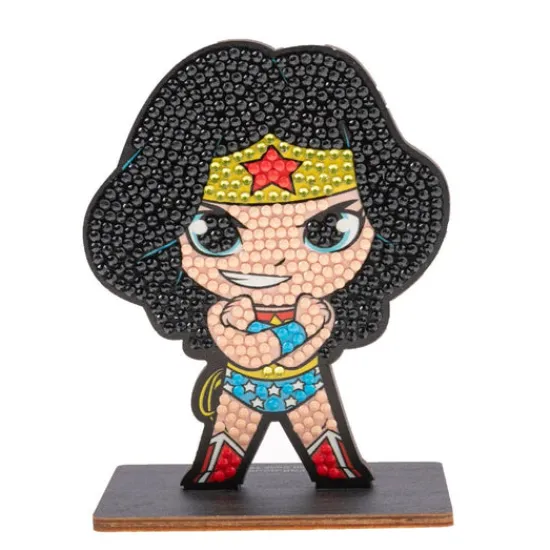 Craft Buddy "Wonder Woman" Crystal Art Bag Charm Kit DC New