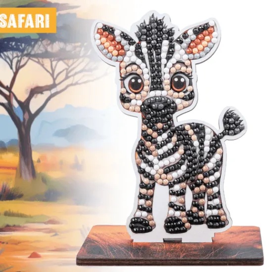 Craft Buddy Zebra Crystal Art Wildlife Buddies Outlet